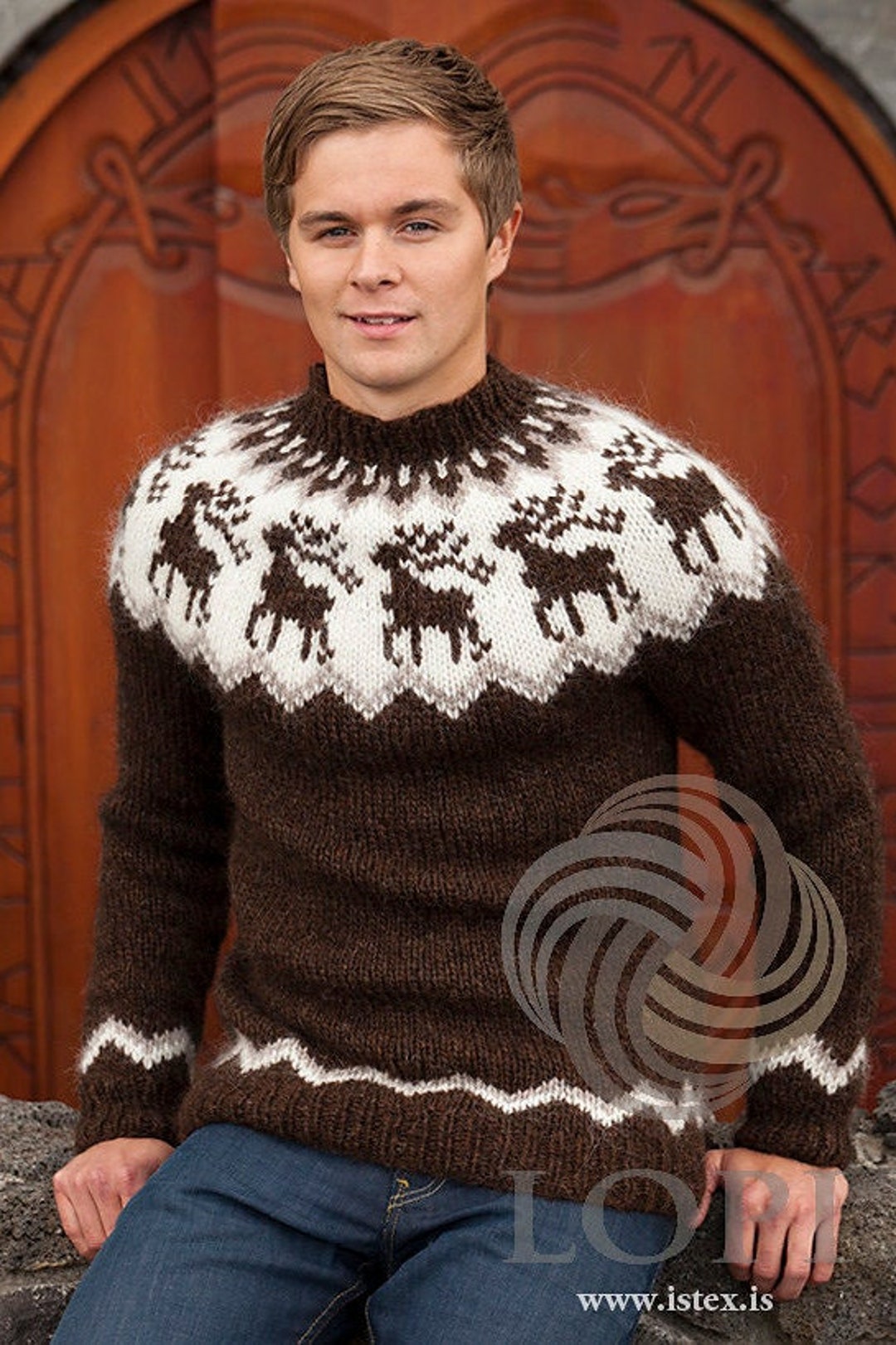 Lopapeysa Icelandic Sweater in Pure Icalandic Lopi Yarn - Etsy