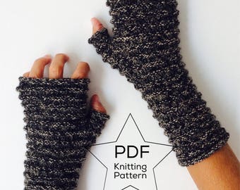 CORRUGATIONS MITTENS - Knitting Pattern PDF