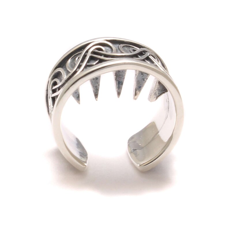 Dread Bead aus 925 Sterling Silber für Bart oder Dreadlocks, keltisch verziert