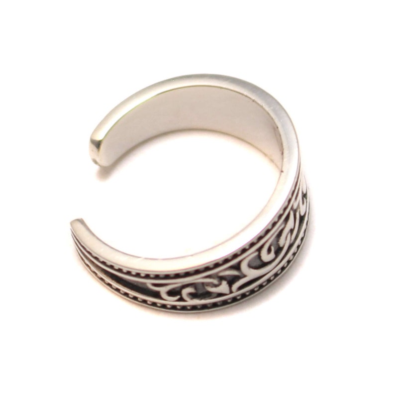 Ivy tribal toe ring in 925 sterling silver image 4