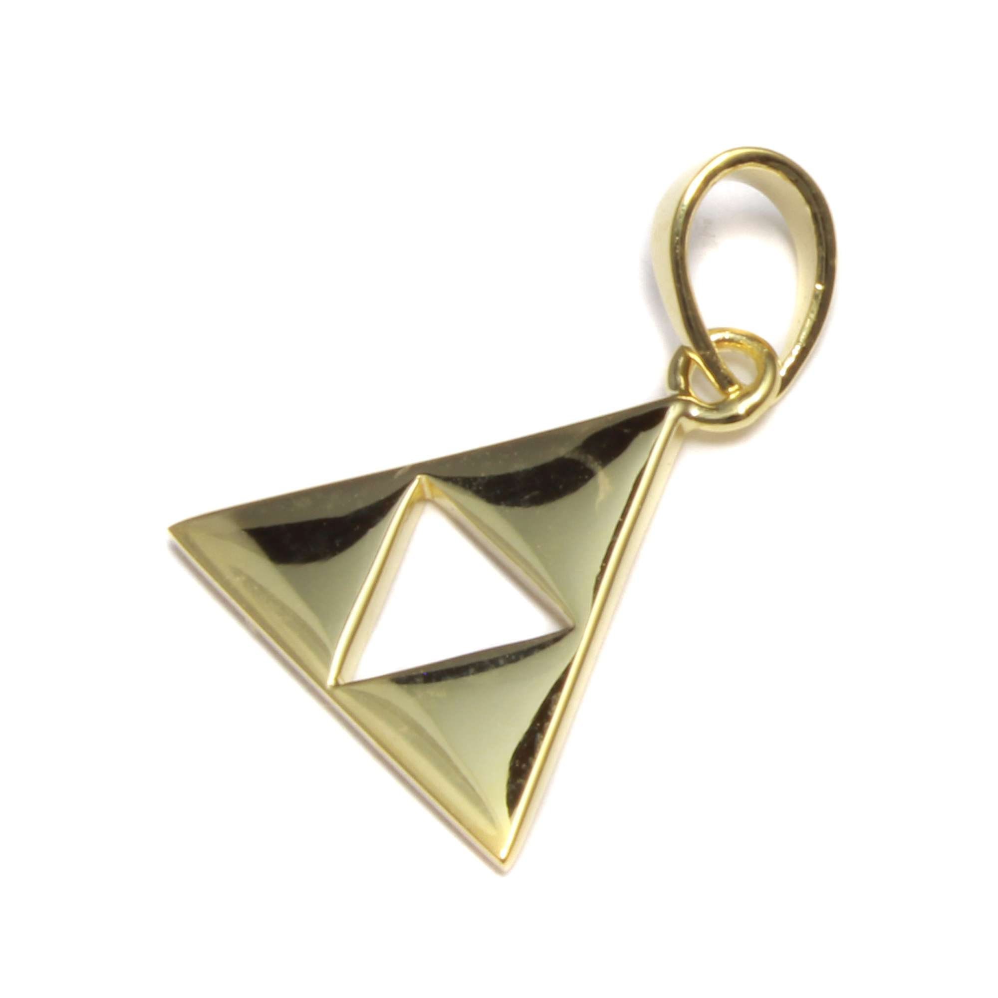 Collana Zelda In Argento Sterling 925 - Ciondolo Triforza Di Hylian, Catena 18+2 Pollici, Regalo Per Appassionati Di Videogiochi