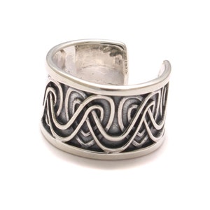 Dread Tube aus 925 Silber, Boho Haarschmuck mit keltischem Muster