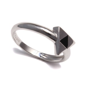 Bague Geek Gaming en émail argent sterling 925 inspirée de Zelda Triforce, bijou nerd triangulaire pour homme et femme, plaqué rhodium, unisexe, géométrique