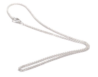 32 cm bébé chaîne pour enfants en argent sterling 925 chaîne à pois étroite plaqué or véritable collier ras du cou bijoux pour enfants filles garçons