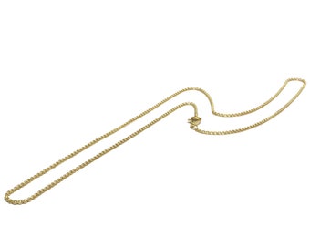 50 cm zarte Frauen Kette 925 Sterling Silber schmale Erbskette Gold vergoldet Choker Kette Halsschmuck Damen Schmuck Layer Look Halskette
