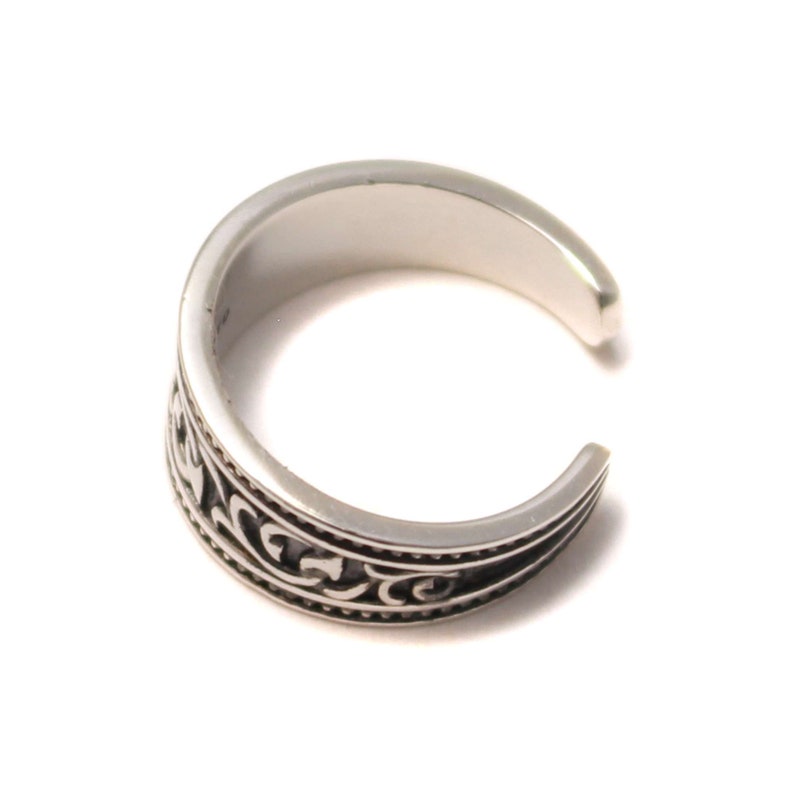 Ivy tribal toe ring in 925 sterling silver image 7