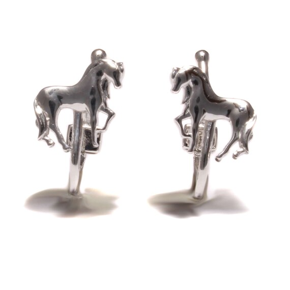 Horse Earrings, Sterling Silver 925, Girls, Children's Stud Earrings, Horse Jewellery, Birthday Gifts for Girls, Women, Daughter, Grandchild, Sterling Silver, crysta