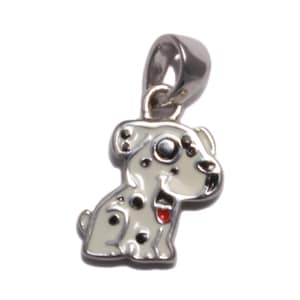 Kids Pendant Silver Dog Puppy Dalmatian Children&#39;s Jewelry 925 Sterling Silver Kids Necklace Pendant Dog Lovers Gift