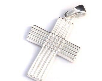 Pendentif collier croix en argent sterling 925, pendentif croix, croix en argent, croix en argent, pendentif en argent, pendentif chaîne