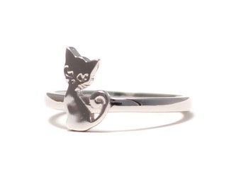 Cats child's ring in 925 sterling silver