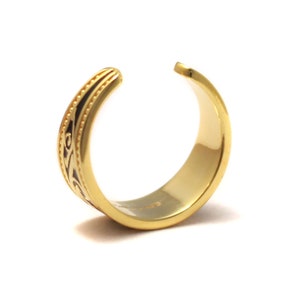 Gold plated Egyptian ornament toe ring in 925 sterling silver image 3