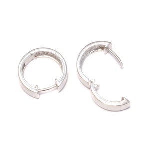 Echtsilber Creolen für Männer – klassischer Ohrschmuck in 16 mm Größe