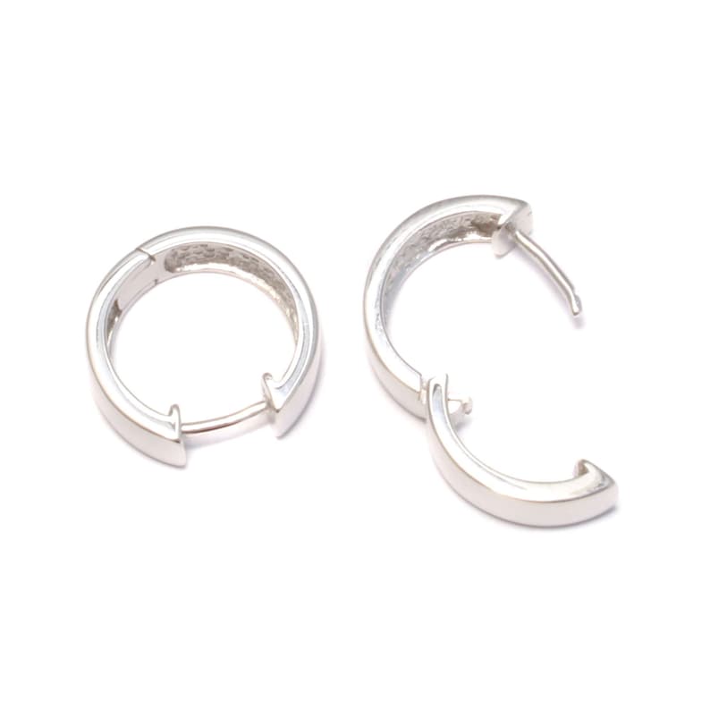 Echtsilber Creolen für Männer – klassischer Ohrschmuck in 16 mm Größe