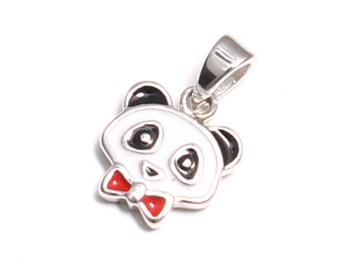 Panda pendant in 925 sterling silver