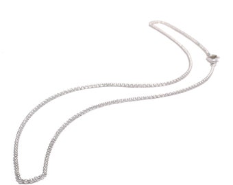 42 cm delicate women's chain 925 sterling silver narrow pea chain gold plated choker chain necklace ladies jewelry layer look necklace