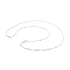 45 cm wide anchor chain 4-fold diamond 925 sterling silver