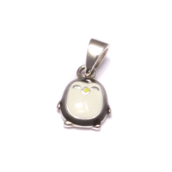 Small penguin pendant, children's jewelry nickel-free, 925 sterling silver, animal jewelry animal pendant, nature jewelry