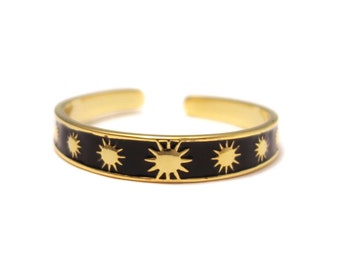 925 sterling silver gold plated sun toe ring for big toe