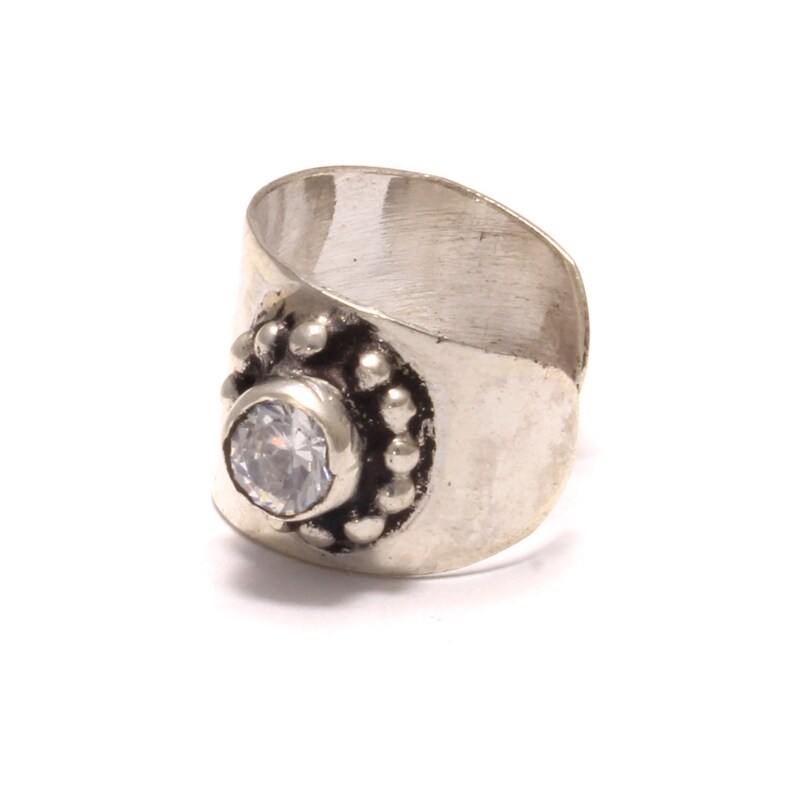 Schicker Fake-Piercing Ohrschmuck mit Onyx oder Türkis, aus echtem Silber gefertigt