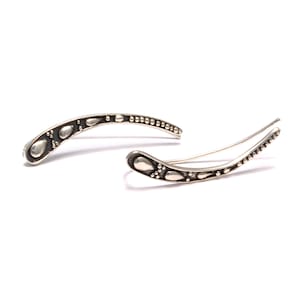 Orecchini a clip per le orecchie in argento vero, orecchini a clip per le orecchie in argento 925, orecchini a clip per le orecchie in argento 925