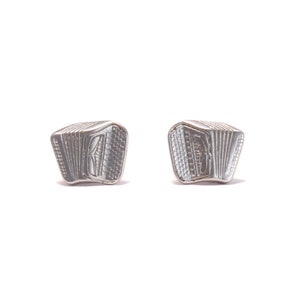 Accordion ear studs 925 sterling silver