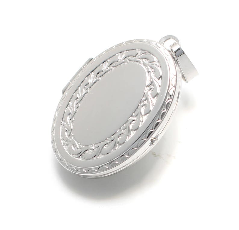 Framed Medallion in 925 Sterling Silver Medallion Hinged Etsy
