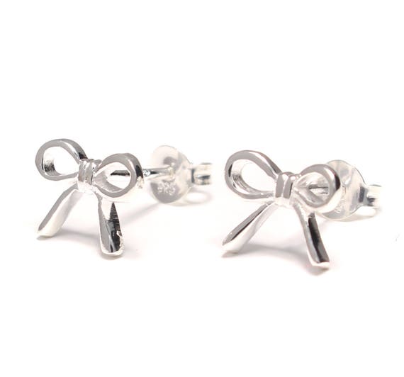 Reffeer Orecchini con fiocco in argento Sterling 925, per donna, con fiocco, pendenti, 1.97 inch, Argento, Nessuna pietra preziosa