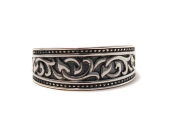 Ivy tribal toe ring in 925 sterling silver