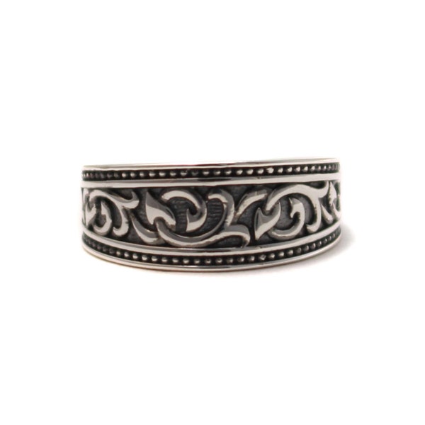 Ivy Tribal teenring gemaakt van 925 sterling zilver