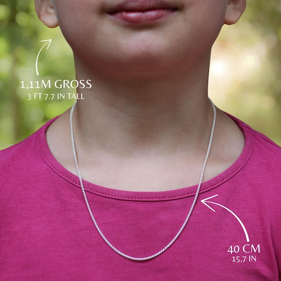 Short Necklace for Children 40cm Delicate Choker Necklace Made of
