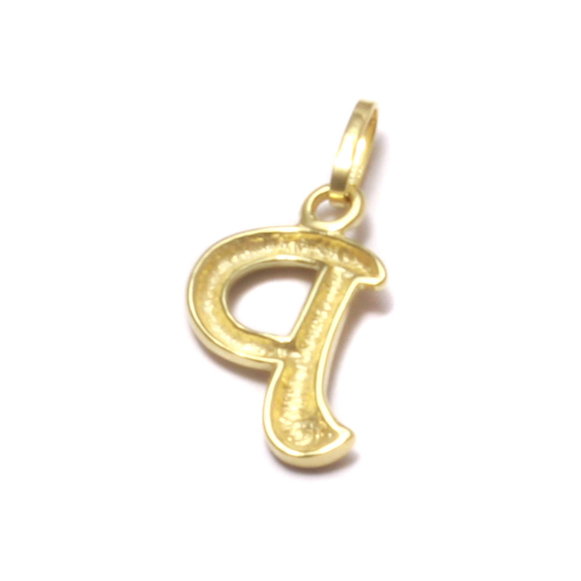 P Letters Pendant in Real Gold 333 Yellow Gold Etsy Australia
