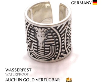 Beard bead Egyptian motif Beard jewelry genuine silver gold-plated 925 sterling silver Dread bead Egypt Pharaoh God Hair jewelry Hair bead