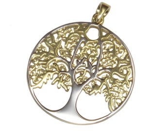 Tree of life pendant family jewelry 925 Sterling silver Celtic tree of life jewelry gold-plated with symbolic meaning for everyday life