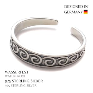 Wellen Zehenring für großen Zeh, Zehen Ring keltisch, 925 Sterling Silber, Fuß Schmuck offen anpassbar, boho Hippie Schmuck, Sommer Urlaub