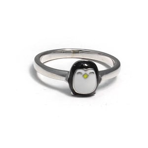 Children&#39;s ring penguin cute, 925 sterling silver, children&#39;s ring nickel-free, children&#39;s jewelry zoo ice cream, children&#39;s jewelry animal
