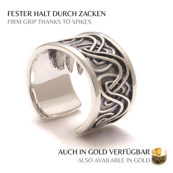 Bartperle im Keltischen Stil aus 925 Sterling Silber