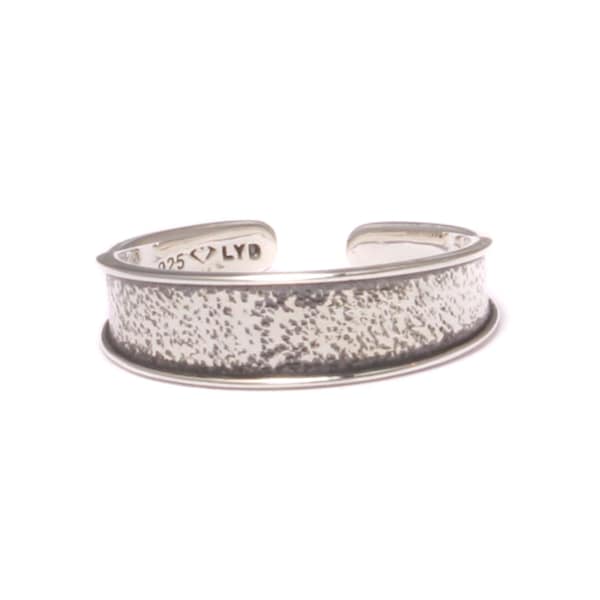 Textured 925 Sterling Silver Toe Ring