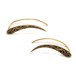 Gold plated elf Ear Climber