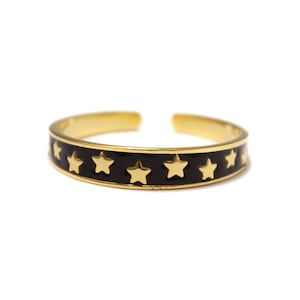 925 sterling silver gold plated star toe ring for big toe