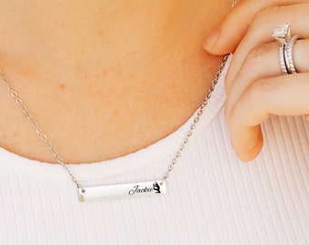Dance Name Necklace Jewelry for Girls, Multiple Colors and Lengths