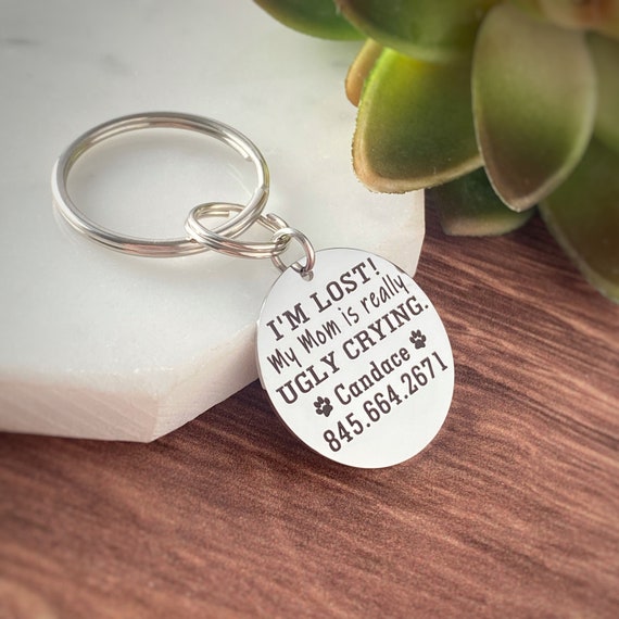 Dog s For Dogs Funny Dog Dog Name s Engraved Custom Collar I M Lost My Mom Is Really Ugly Crying