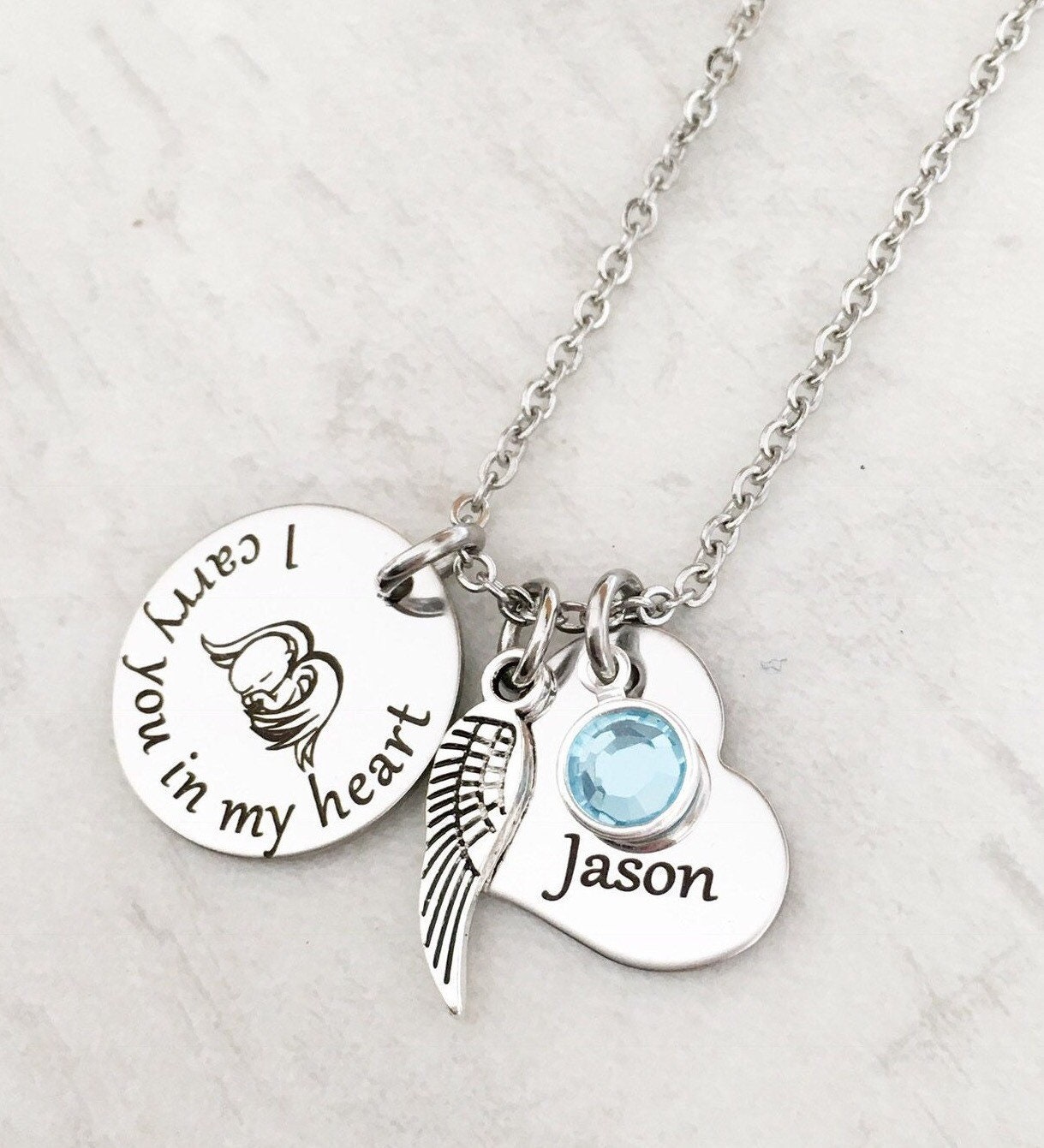 Mother's Memorial Jewelry Loss of a Child Gift Baby Etsy