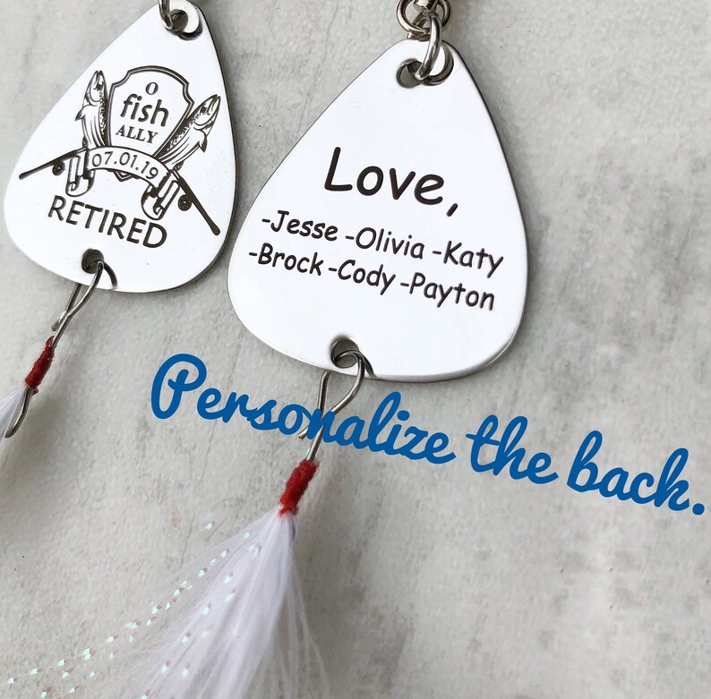 Engraved Fishing Lure Personalized Retirement Gifts for Etsy
