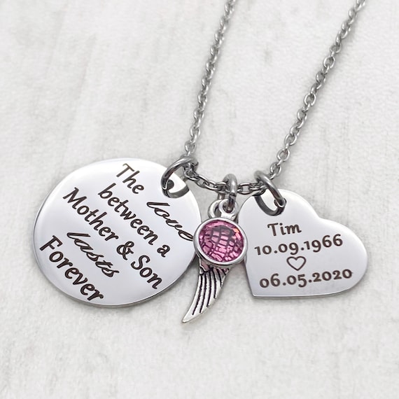 memorial necklace for mother