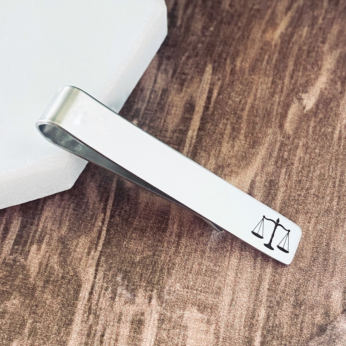 Scales of Justice Tie Clip Lawyer Gift for Man Law School Etsy