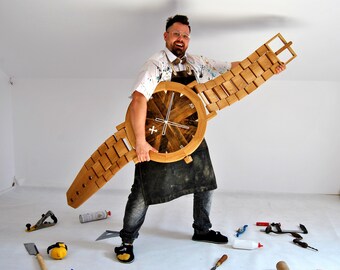 Amazing creative big wooden clock