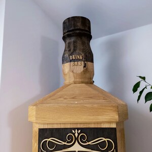 BIG bar whisky wooden bootle zdjęcie 2