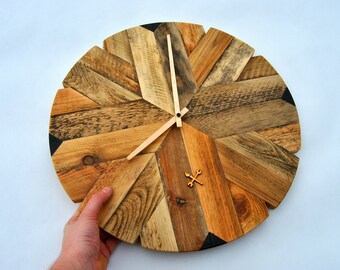 Old wooden clock 50 cm