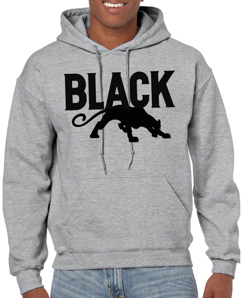 Black Panther Hoodie Sweatshirt - Etsy