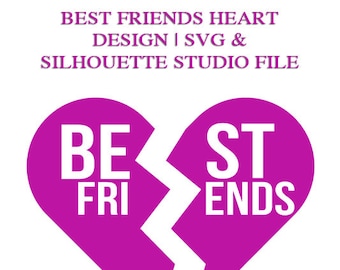 Free Free 121 Best Friends Broken Heart Svg SVG PNG EPS DXF File